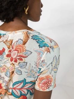 ETRO t-shirt à fleurs