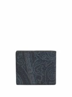 ETRO portefeuille pliant à imprimé cachemire
