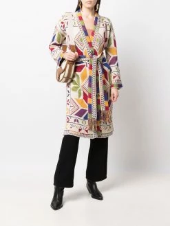 ETRO cardigan en maille à motif géométrique