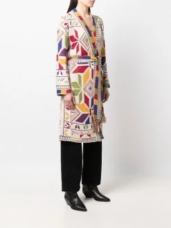 ETRO cardigan en maille à motif géométrique