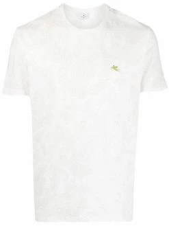 ETRO t-shirt en coton à logo brodé