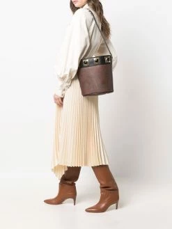 ETRO sac seau clouté à motif cachemire