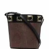 ETRO sac seau clouté à motif cachemire