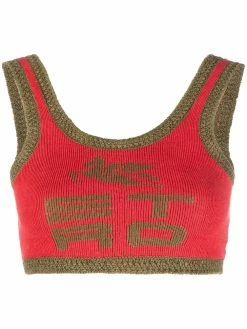 ETRO débardeur crop à imprimé Pegaso