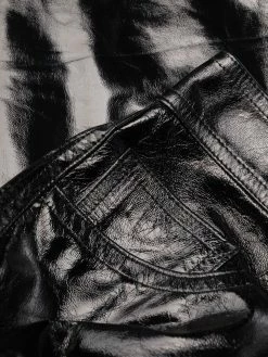 ETRO pantalon à effet de brillance