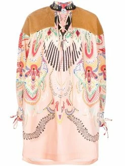 ETRO robe évasée à imprimé abstrait