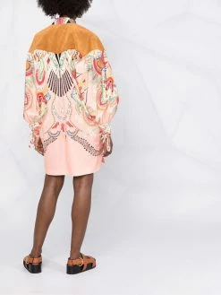 ETRO robe évasée à imprimé abstrait