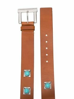 ETRO ceinture en cuir ornée de pierres