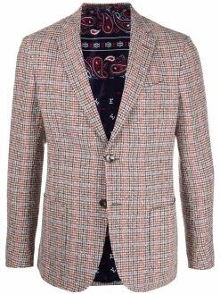 ETRO blazer à motif pied-de-poule
