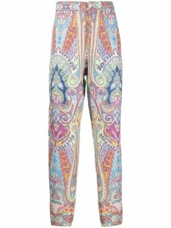 ETRO paisley-print regular trousers